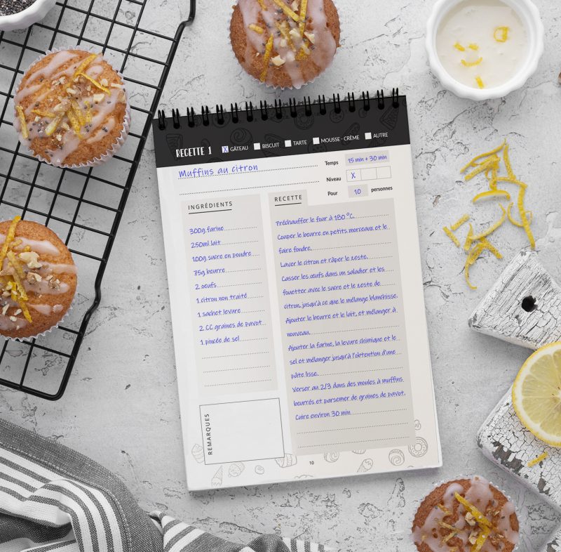 Livre de recette vierge-Cahier de recette-Carnet de recette-à remplir